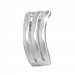 Silberdream SilberDream Creole Welle 925 Sterling Silber Damen Ohrringe SDO4455J