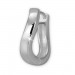 Silberdream SilberDream Creole Welle Glanz 925 Sterling Silber Ohrring SDO389S
