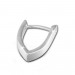 Silberdream SilberDream Creole Welle Matt 925 Sterling Silber Ohrring SDO352M