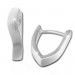 Silberdream SilberDream Creole Welle matt 925 Sterling Silber Ohrring SDO352M