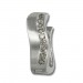 Silberdream SilberDream Creole Welle Zirkonia 15mm 925 Silber Damen Ohrring SDO339W