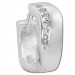 Silberdream SilberDream Creole Welle Zirkonia Weiß 925 Sterling Silber Damen SDO4269W