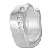 Silberdream SilberDream Creole Welle Zirkonia Weiß 925 Sterling Silber Damen SDO4269W