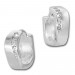 Silberdream SilberDream Creole Welle Zirkonia weiß 925 Sterling Silber Damen SDO4269W