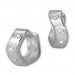 Silberdream SilberDream Creole Welle Zirkonia weiß 925er Silber Damen SDO395W