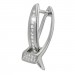Silberdream SilberDream Creole X-Form Zirkonia 925 Sterling Silber Damen Ohrringe SDO4450W