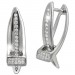 Silberdream SilberDream Creole X-Form Zirkonia 925 Sterling Silber Damen Ohrringe SDO4450W