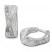 Silberdream SilberDream Creole X-Form Zirkonia weiß 925 Sterling Silber Ohrring SDO380W