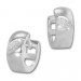 Silberdream SilberDream Creole Zirkonia-Blatt weiß 925 Sterling Silber Damen SDO4268W