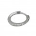 Silberdream SilberDream Creole Zirkonia Weiß 925 Sterling Silber Ohrring SDO350W