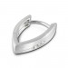 Silberdream SilberDream Creole Zirkonia Weiß 925 Sterling Silber Damen Ohrring SDO378W