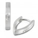 Silberdream SilberDream Creole Zirkonia weiß 925 Sterling Silber Damen Ohrring SDO378W