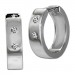 Silberdream SilberDream Creole zwei Zirkonia weiß 925 Sterling Silber Damen SDO4360W