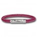 Silberdream SilberDream Damen Armband Geflecht pink mit Stahlverschluss SDA503P