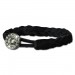 Silberdream SilberDream Damen Lederarmband schwarz Glitzerverschluss Armband LAP522S