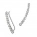 Silberdream SilberDream Ear Cuff 11 kleine Zirkonias Ohrringe Ohrklemme 925 Silber GSO413W