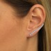 Silberdream SilberDream Ear Cuff 13 Kleine Zirkonias Ohrringe Ohrklemme 925 Silber GSO455W
