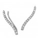 Silberdream SilberDream Ear Cuff 13 kleine Zirkonias Ohrringe Ohrklemme 925 Silber GSO455W