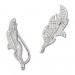 Silberdream SilberDream Ear Cuff Blatt Zirkonia Ohrringe Ohrklemme 925 Silber GSO428W