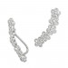 Silberdream SilberDream Ear Cuff Blumen Zirkonia Ohrringe Ohrklemme 925 Silber GSO416W
