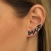 Silberdream SilberDream Ear Cuff Dreiecke Zirkonia Schwarz Ohrringe 925 Silber GSO426S