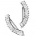 Silberdream SilberDream Ear Cuff dreieckige Zirkonias Ohrringe Ohrklemme 925 Silber GSO475W