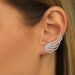 Silberdream SilberDream Ear Cuff Flügel Zirkonia Ohrringe Ohrklemme 925 Silber GSO410W