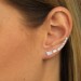 Silberdream SilberDream Ear Cuff Längliche Zirkonias Ohrringe Ohrklemme 925 Silber GSO457W