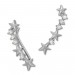 Silberdream SilberDream Ear Cuff Sternchen Ohrringe Ohrklemme 925 Sterling Silber GSO464W