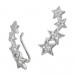 Silberdream SilberDream Ear Cuff Sterne Zirkonia Ohrringe Ohrklemme 925 Silber GSO411W