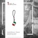 Silberdream SilberDream Edelstahl Anhänger Italien Flagge - Telefon, Taschenanhänger FC4005