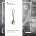 Silberdream SilberDream Edelstahl Anhänger Ukraine Flagge - Telefon, Taschenanhänger FC4006