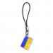 Silberdream SilberDream Edelstahl Anhänger Ukraine Flagge - Telefon, Taschenanhänger FC4006