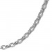 Silberdream SilberDream Erbskette Oval 925er Silber Halskette 45cm Kette SDK20945