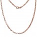 Silberdream SilberDream Erbskette oval rose 925 Silber Damen Halskette 45cm Kette SDK26045E