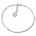 Silberdream SilberDream Fußkette Blume Offen 25,5cm 925 Sterling Silber SDF2115