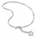Silberdream SilberDream Fußkette Blume offen 25,5cm 925 Sterling Silber SDF2115