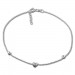 Silberdream SilberDream Fußkette Herzchen 25cm 925 Sterling Silber SDF2045
