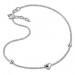 Silberdream SilberDream Fußkette Herzchen 25cm 925 Sterling Silber SDF2045