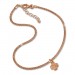 Silberdream SilberDream Fußkette Kleeblatt rose vergoldet 27cm 925 Sterling Silber SDF2214E