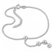 Silberdream SilberDream Fußkette Kugel 25,5cm 925 Sterling Silber SDF2035