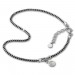Silberdream SilberDream Fußkette Zirkonia 27cm geschwärzt diamantiert 925 Silber SDF2264K