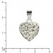Silberdream SilberDream Glitzer Anhänger Herz Zirkonia Kristalle Weiß 925 GSH203W