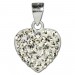 Silberdream SilberDream Glitzer Anhänger Herz Zirkonia Kristalle weiß 925 GSH203W