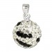 Silberdream SilberDream Glitzer Anhänger Kugel Zirkonia Kristalle Silber GSH302