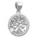 Silberdream SilberDream Glitzer Anhänger Lebensbaum Zirkonia weiß Damen 925 Silber GSH400W