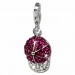Silberdream SilberDream Glitzer Charm Basecap fuchsia Zirkonia Kristalle GSC528V