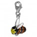 Silberdream SilberDream Glitzer Charm Biene schwarz Zirkonia Kristalle 925 GSC531S