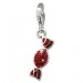 Silberdream SilberDream Glitzer Charm Bonbon rot Zirkonia Kristalle Anhänger GSC576R