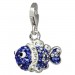 Silberdream SilberDream Glitzer Charm Clownfisch blau Zirkonia Kristalle GSC518B